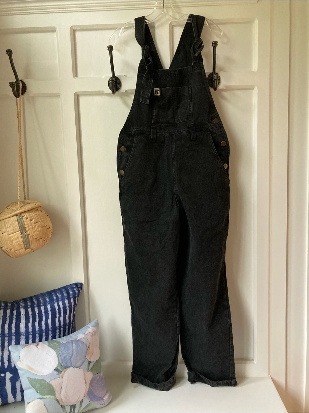 NWT Lucy & Yak | Black Denim Women's Overalls - Casual Relaxed Fit - Picture 2 of 12
